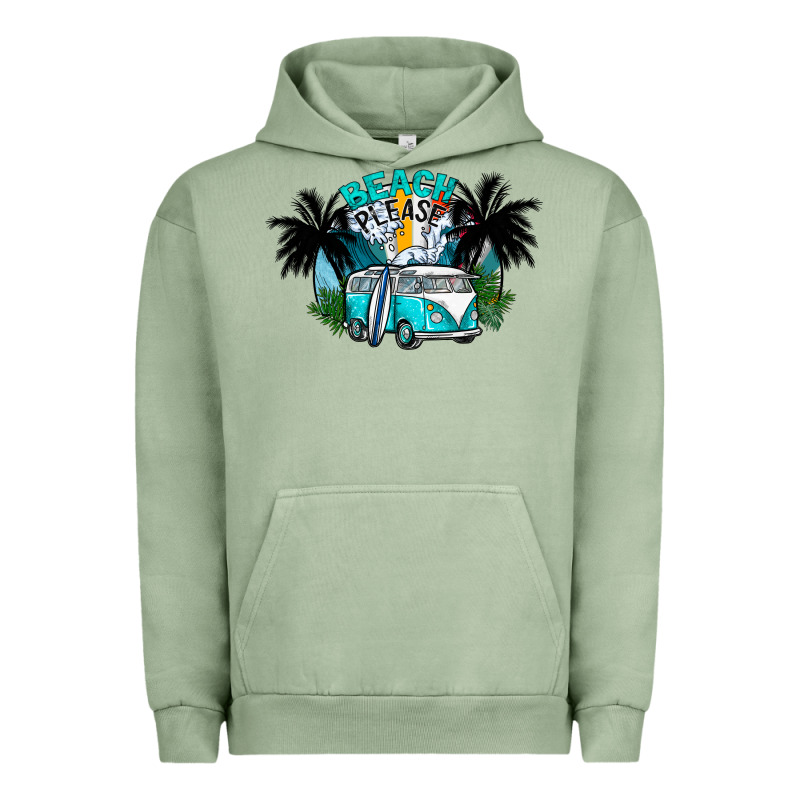 Beach Please Urban Hoodie by CowhideDigitalArt | Teevron