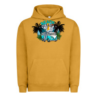 Pigment Peanut Butter beach please Urban Hoodie - CowhideDigitalArt