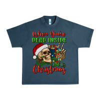 Midnight Navy when you’re dead inside but it's christmas Urban Heavy Tee - BundleAndBundleShop