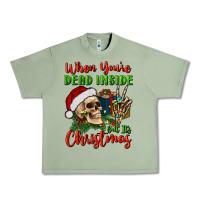 Oil Green when you’re dead inside but it's christmas Urban Heavy Tee - BundleAndBundleShop