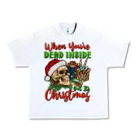 When You’re Dead Inside But It's Christmas Urban Heavy Tee | Teevron