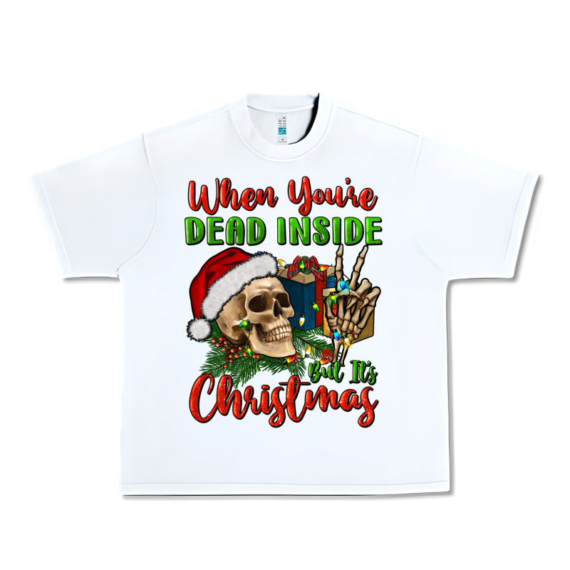 When You’re Dead Inside But It's Christmas Urban Heavy Tee by BundleAndBundleShop | Teevron