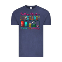 Vintage Denim Battery Life Of A lunch Lady Vintage Tee - BundleAndBundleShop