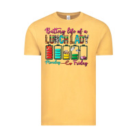 Vintage Mustard Battery Life Of A lunch Lady Vintage Tee - BundleAndBundleShop