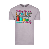 Vintage Zinc Battery Life Of A lunch Lady Vintage Tee - BundleAndBundleShop