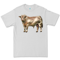 Dove Grey charolais bull Premium Tee - LillyAllenDesigns