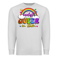 Dove Grey Coolest queer in town Premium Sweatshirt - FaDigitalArtStudio