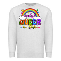 Oatmeal Heather Coolest queer in town Premium Sweatshirt - FaDigitalArtStudio