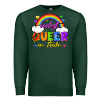 Sports Green Coolest queer in town Premium Sweatshirt - FaDigitalArtStudio