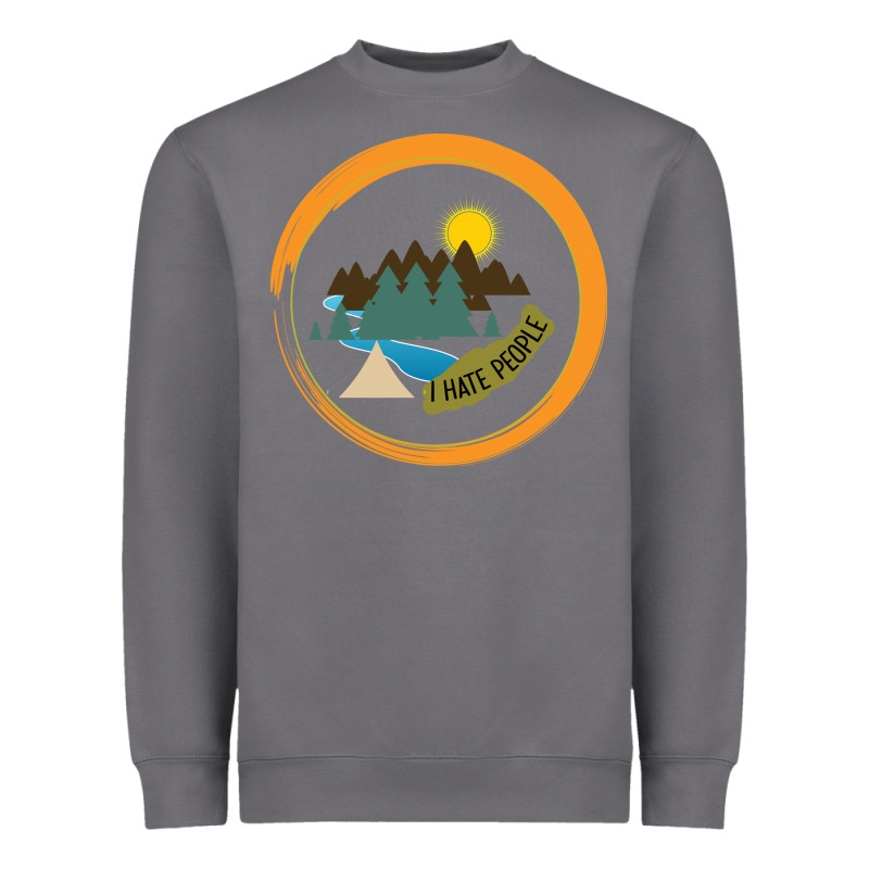 I Hate People Camping Hiking Heavyweight Sweatshirt by Bettercallsaul | Teevron