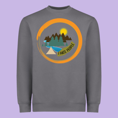 I Hate People Camping Hiking Heavyweight Sweatshirt Designed By Bettercallsaul