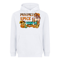 White Pumpkin Spice Junkie Heavyweight Hoodie - FaDigitalArtStudio
