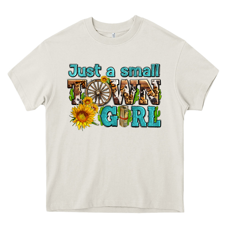 Just A Small Town Girl With Sunflowers And Money Heavy Core Tee by AdoDesignShop | Teevron