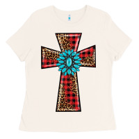 Bone christmas cross Ladies Tee - BarkalooDesign