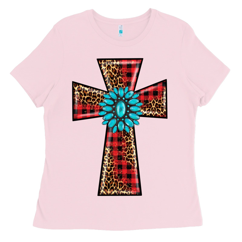 Christmas Cross Ladies Tee by BarkalooDesign | Teevron