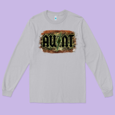 Aunt Camouflage Long Sleeve Tee Designed By Bettercallsaul