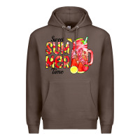 Coffee sweet summer time waterolor Premium Hoodie - CowCowDesign