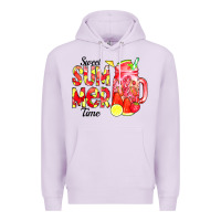 Lilac sweet summer time waterolor Premium Hoodie - CowCowDesign