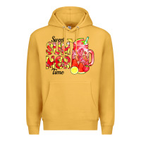 Mustard sweet summer time waterolor Premium Hoodie - CowCowDesign