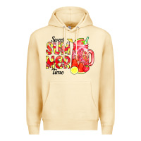 Pina Colada sweet summer time waterolor Premium Hoodie - CowCowDesign