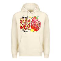 Sandshell sweet summer time waterolor Premium Hoodie - CowCowDesign