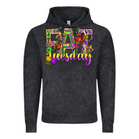 Vintage Black Mardi Gras fat tuesday Vintage Hoodie - BundleAndBundleShop
