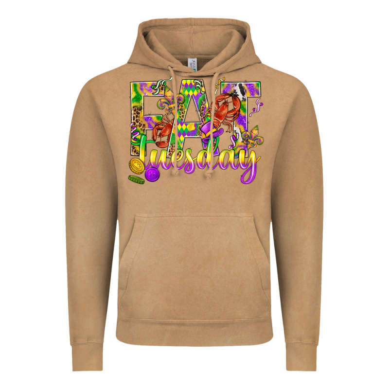 Mardi Gras Fat Tuesday Vintage Hoodie by BundleAndBundleShop | Teevron