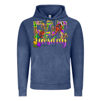 Vintage Denim Mardi Gras fat tuesday Vintage Hoodie - BundleAndBundleShop