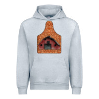 Heather Grey Barn Earning Urban Hoodie - CowhideDigitalArt