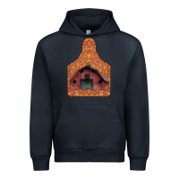 Navy Barn Earning Urban Hoodie - CowhideDigitalArt