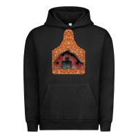 Pigment Black Barn Earning Urban Hoodie - CowhideDigitalArt