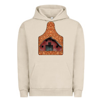 Pigment French Oak Barn Earning Urban Hoodie - CowhideDigitalArt