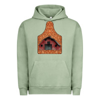 Pigment Oil Green Barn Earning Urban Hoodie - CowhideDigitalArt