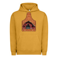 Pigment Peanut Butter Barn Earning Urban Hoodie - CowhideDigitalArt