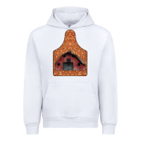 White Barn Earning Urban Hoodie - CowhideDigitalArt