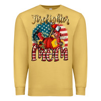 Antique Gold Firefighter mom Premium Sweatshirt - FaDigitalArtStudio