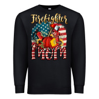 Black Firefighter mom Premium Sweatshirt - FaDigitalArtStudio