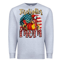 Heather Grey Firefighter mom Premium Sweatshirt - FaDigitalArtStudio