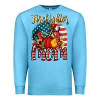 Ocean Blue Firefighter mom Premium Sweatshirt - FaDigitalArtStudio