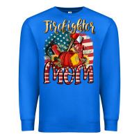 True Royal Firefighter mom Premium Sweatshirt - FaDigitalArtStudio