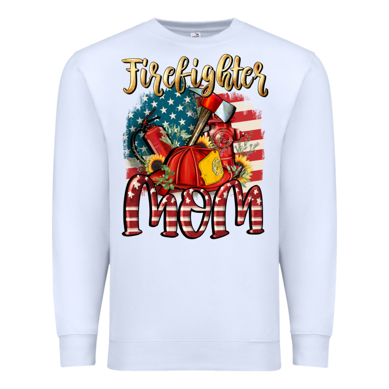 Firefighter Mom Premium Sweatshirt by FaDigitalArtStudio | Teevron