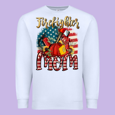 Firefighter Mom Premium Sweatshirt Designed By Fadigitalartstudio