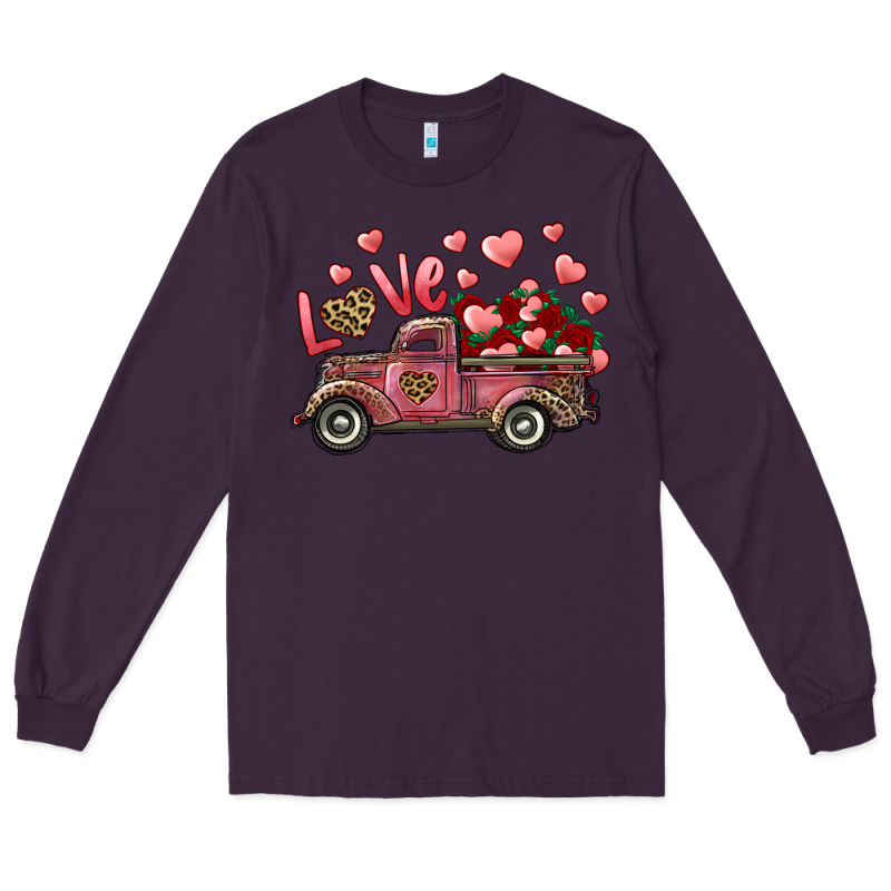 Love Truck With Roses And Leopard Long Sleeve Tee by RanaPortraitStore | Teevron