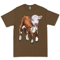 Cacao hereford calf Premium Tee - LillyAllenDesigns