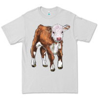 Dove Grey hereford calf Premium Tee - LillyAllenDesigns