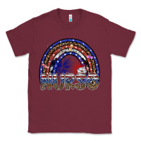 Burgundy american nurse Classic Tee - SublimationCraftShop