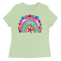 Matcha summer rainbow Ladies Tee - NancyCooperArtShop