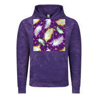 Cloud Purple Mardi Gras Feathers seamless pattern Vintage Hoodie - BundleAndBundleShop