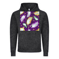Vintage Black Mardi Gras Feathers seamless pattern Vintage Hoodie - BundleAndBundleShop