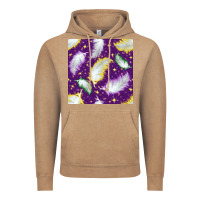 Vintage Coffee Mardi Gras Feathers seamless pattern Vintage Hoodie - BundleAndBundleShop